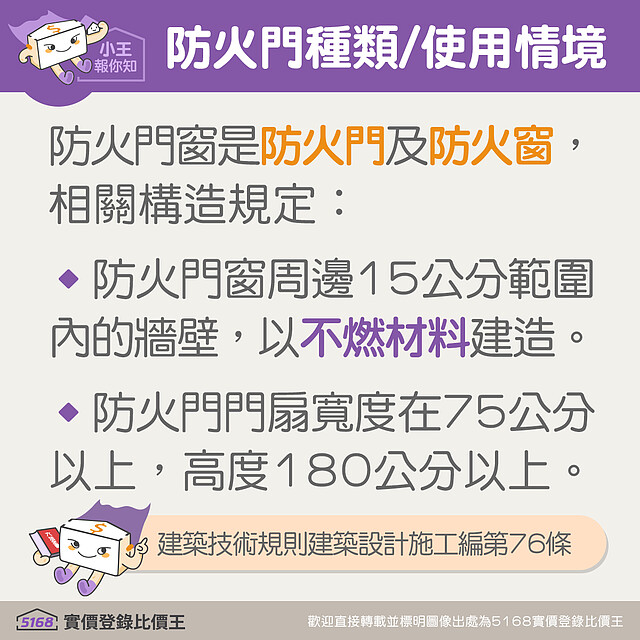 防火門的規定｜5168實價登錄比價王